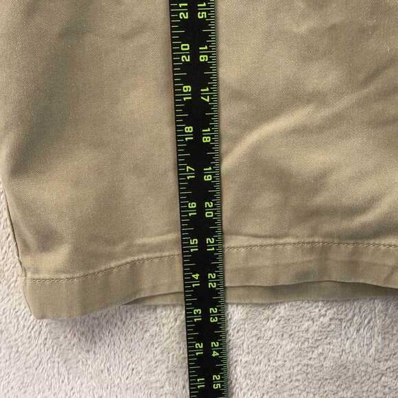 Volcom Mens Shorts Size 40 Chino Khaki Classic Casual Summer Tan Flat Front - Picture 6 of 15